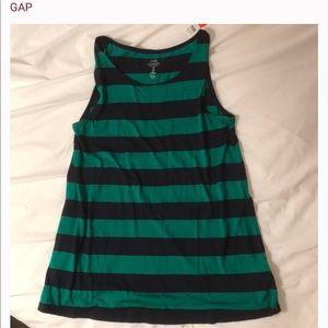 GAP LUXE striped tank top